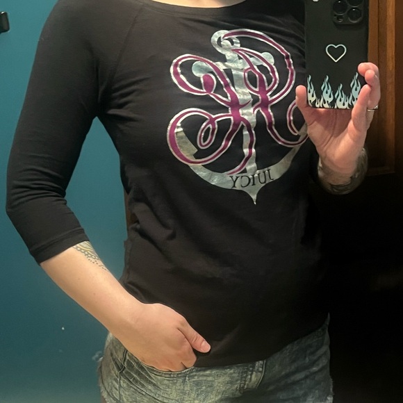 Juicy Couture Nautical Grapgic Mid Sleeve Tee - Picture 2 of 4